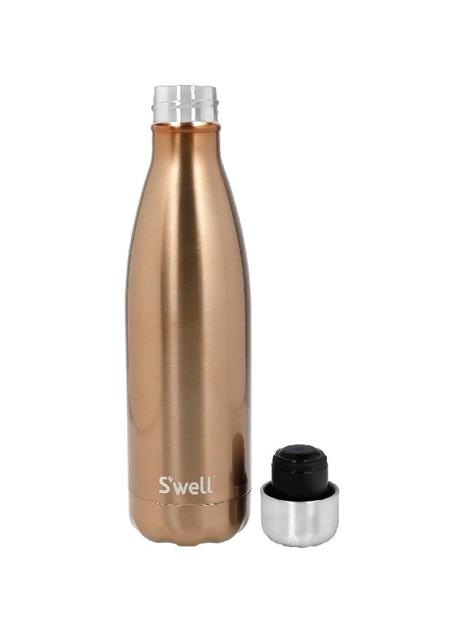 S'well Original BPA-Fee Stainless Steel Vacuum-Insulated Water Bottle Copper and Silver 500 ml 10017-H20-56020EU - Image 2